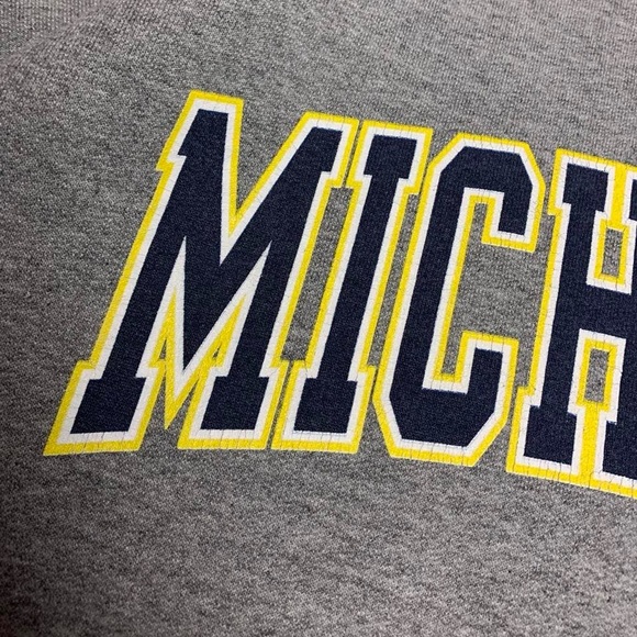 Vintage 2000s Michigan Wolverines Spellout Crewneck - Picture 5 of 8